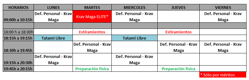 Horarios 14 09 2025